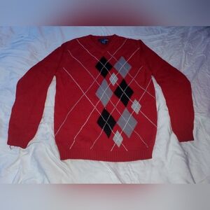 Basic Editions Red Knit Sweater